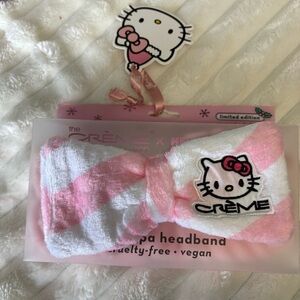 Hello Kitty Pink and White Limited Edition Spa Headband